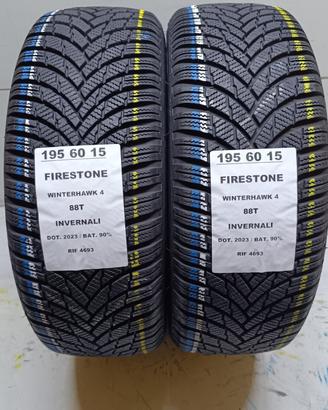 2 GOMME 195 60 15 FIRESTONE INV RIF4693