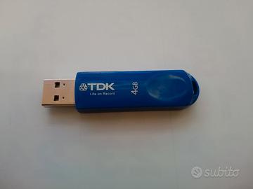 Chiavetta Memory Flash USB TDK 4GB