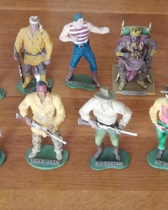 LA VITA DI TEX WILLER - 9 statuine 18 cm.