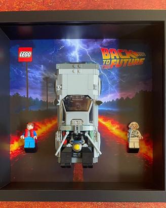 Teca per Lego Back Delorean ritorno al futuro dmc
