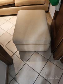 Divano letto con pouf