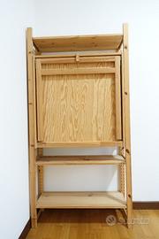 Scrivania scaffare mobile Ivar Ikea legno