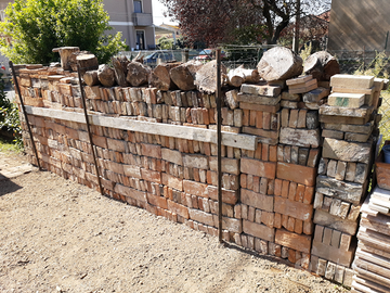 Mattoni antichi vecchi