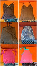Lotto 18 canottiere top maglie estive XS 