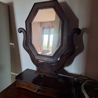 specchio antico ristrutturato da appoggio