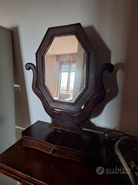 specchio antico ristrutturato da appoggio