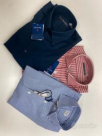 Ditta Italiana stock 3 camice cotone Tg S