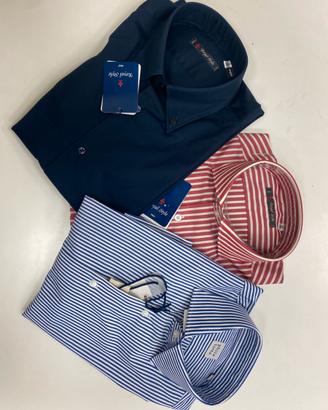 Ditta Italiana stock 3 camice cotone Tg S