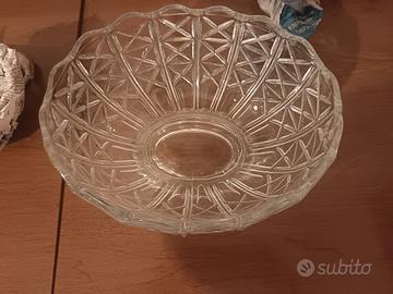 alzata in vetro vintage 