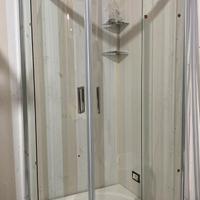 BOX DOCCIA SCORREVOLE CIRCOLARE 90 X 90 CM
