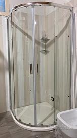 BOX DOCCIA SCORREVOLE CIRCOLARE 90 X 90 CM