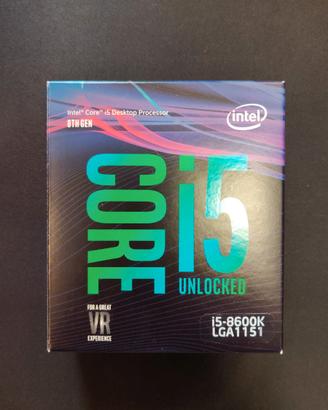 Processore CPU Intel Core i5 8600K LGA 1151