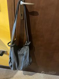 Borsa pelle grigia