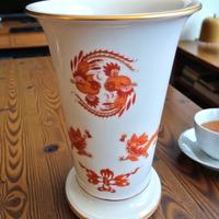 Vaso Meissen “Drago Rosso dipinto a mano