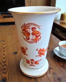 Vaso Meissen “Drago Rosso dipinto a mano