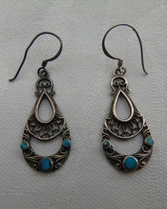 Orecchini argento con pietre