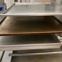 Teglie da forno 40x60 in lamiera alluminata