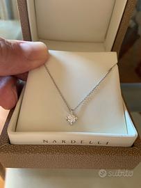 pendente oro bianco 18 kt Nardelli
