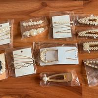 Set fermagli e accessori per capelli con perle