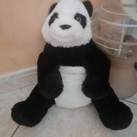 Peluche morbido Panda bianco e nero - IKEA