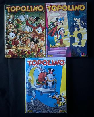 Lotto 3 Fumetti Topolino, n.3551 - n.3603 - n.3652