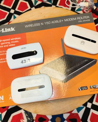 un modem adsl wifi e 3 modem 3G