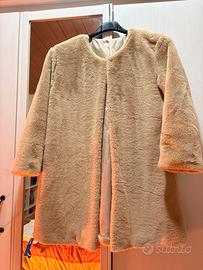 Cappotto effetto teddy beige – taglia S/M
