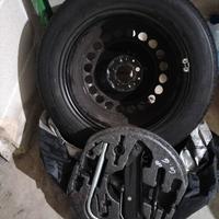 kit ruota di scorta 5 fori interasse 6,5cm