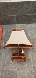 lampada stile zen in bambù 