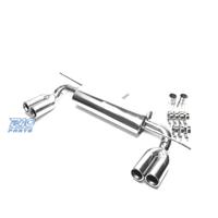 SILENZIATORE DI SCARICO DOPPIA USCITA IN INOX PER 