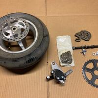 Minimoto cerchio/ruota posteriore 110/50 - freno