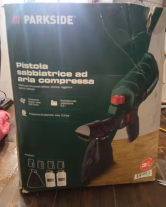 pistola sabbiatrice ad aria compressa