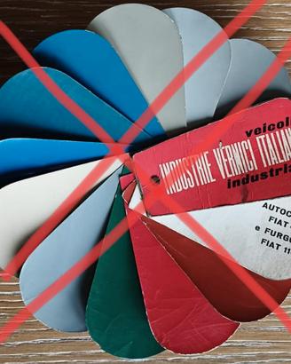 Campionario tinte autocarri furgoni Fiat Om 1100