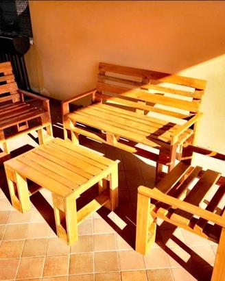 Arredamento da giardino in pallet nuovi 