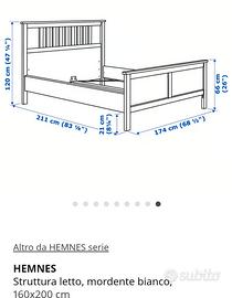 Letto matrimoniale Hemnes