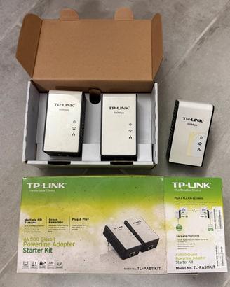 TP Link powerline AV500 (3 pezzi)