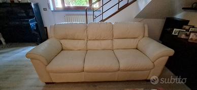 Divano in pelle 3 posti Chateau D'Ax