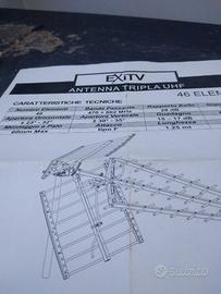 antenna tripla uhf