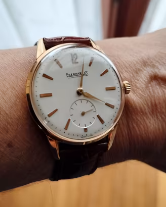 Orologio vintage in oro 18k marca Eberard