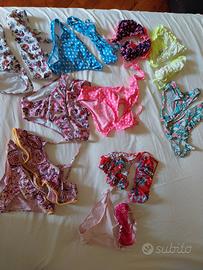 10 costumi mare bambina, varie misure da 10 a 13 a