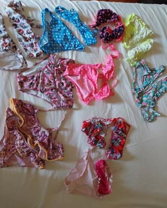 10 costumi mare bambina, varie misure da 10 a 13 a