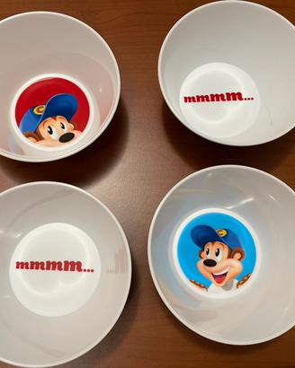 4 scodelle ciotole Kellogg's per la colazione
