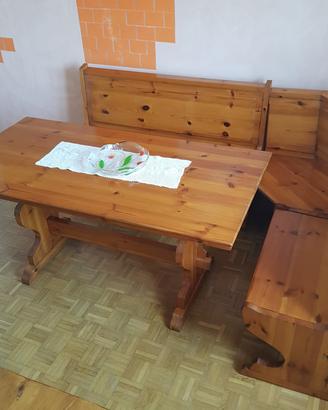 TAVOLO E GIROPANCA IN PINO