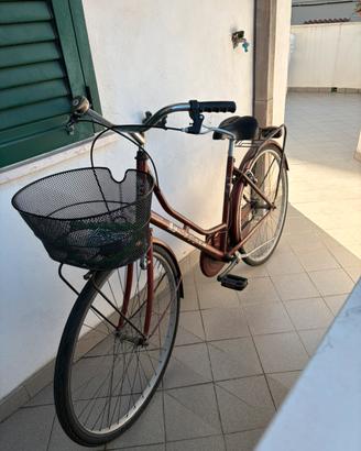 Bicicletta da città con cestino