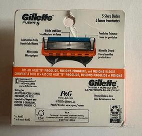 Gillette Fusion 5 Testine per Rasoio 5 Lame Set