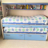 Letto a castello estraibile