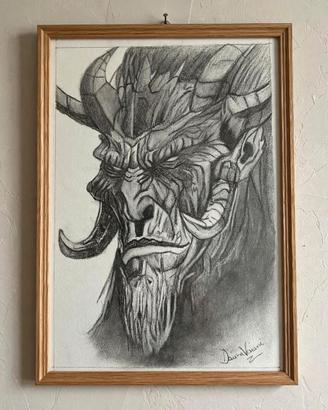 Ritratto Fantasy Originale (Demone) - Chiaroscuro