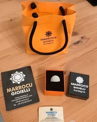 Fede Sarda Campidanese Argento 4 Fili Misura 18