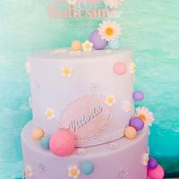 Torta scenografica arcobaleno