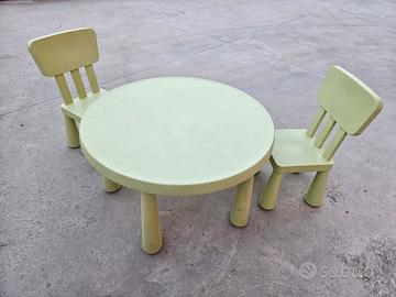 Tavolo + 2 sedie bambino IKEA